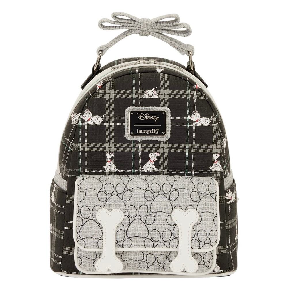 Loungefly Disney 101 Dalmations Exclusive Plaid mini backpack NWT